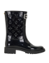 Louis Vuitton Drop Flat Half Rain Boots, &pound;275, Shoes, Black, Front view