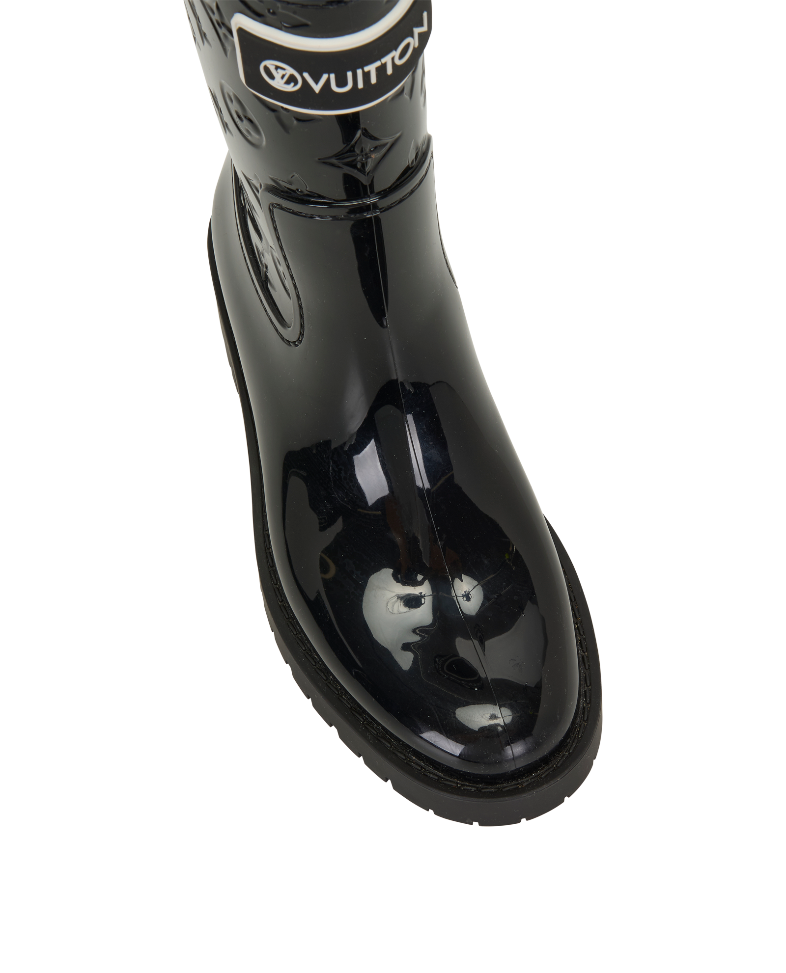 Louis Vuitton Drop Flat Half Rain Boots, &pound;275, Shoes, Black, Other view