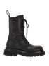 Bottega Veneta Lug Lace-Up Boots, &pound;180, Shoes, Black, Leather, Front view