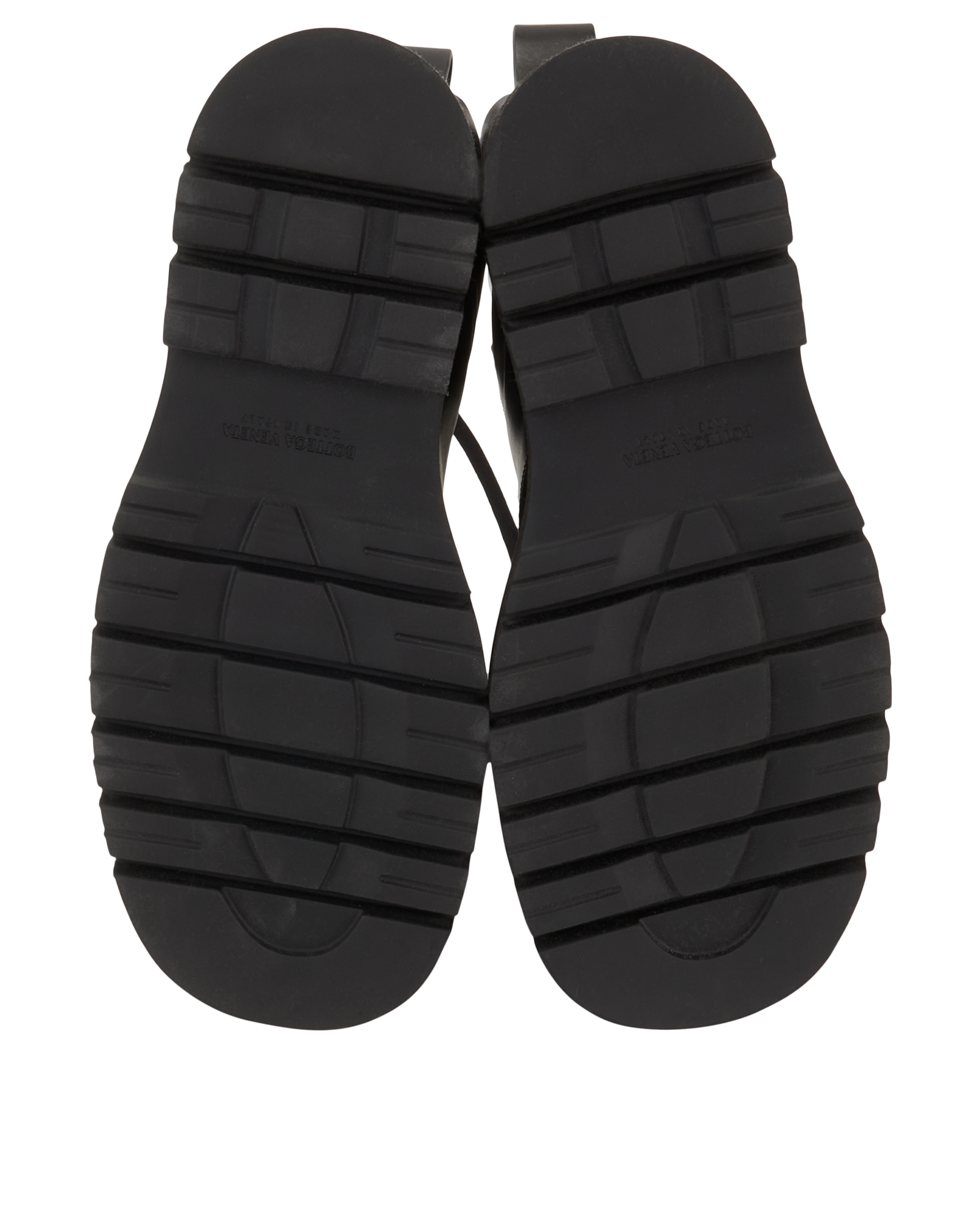 Bottega Veneta Lug Lace-Up Boots, &pound;180, Shoes, Black, Leather, Top view