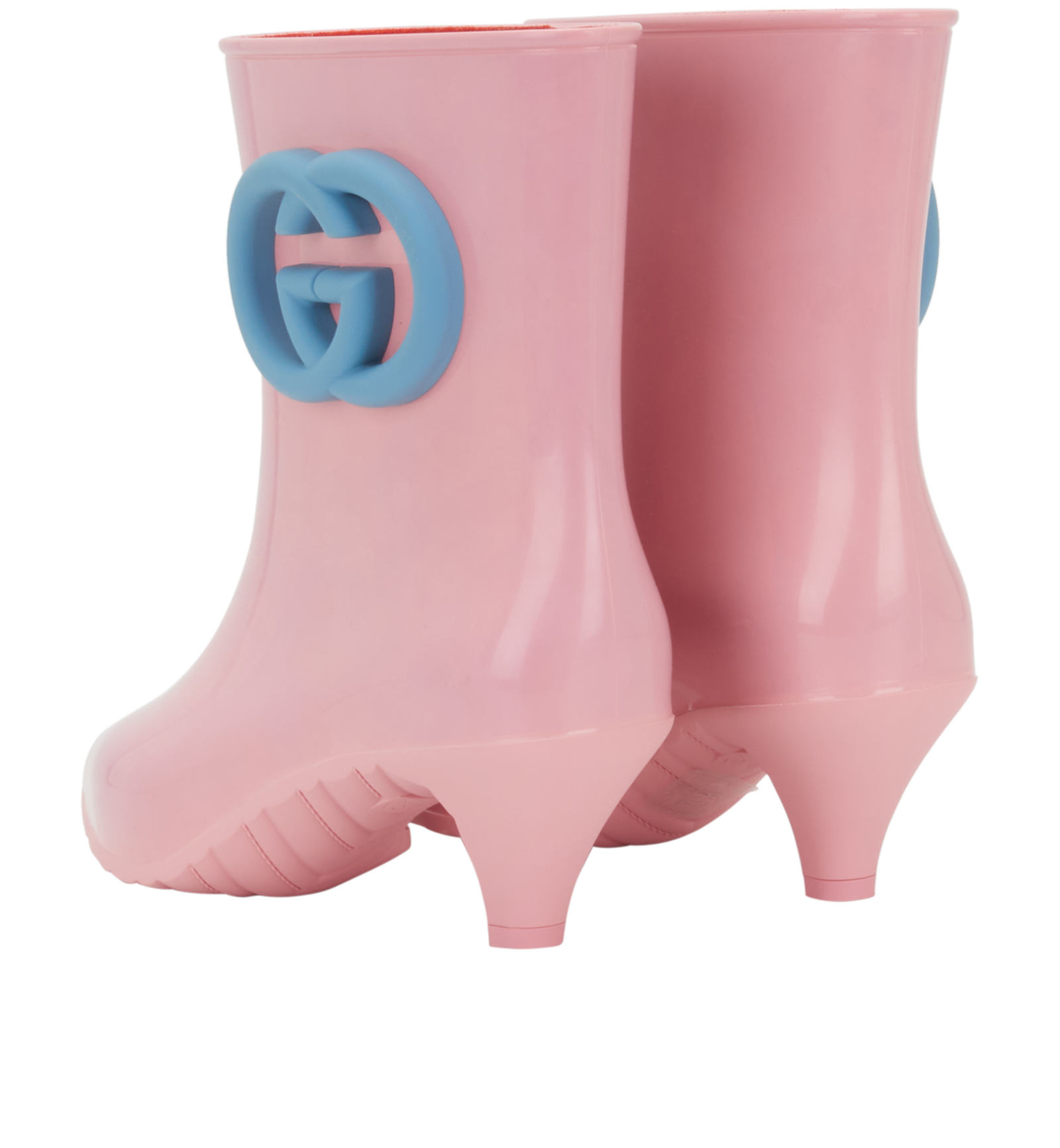 Gucci GG Ankle Boots, &pound;230, Shoes, Pink, Rubber, Back view