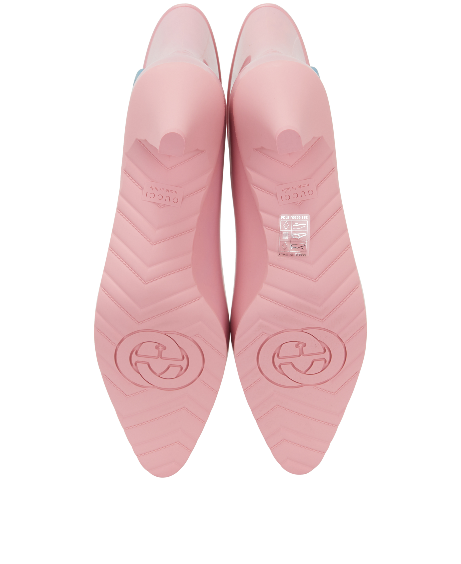 Gucci GG Ankle Boots, &pound;230, Shoes, Pink, Rubber, Top view