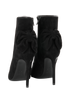 Saint Laurent Bow Ankle Boots, £290, Shoes, Black, Suede, Back view