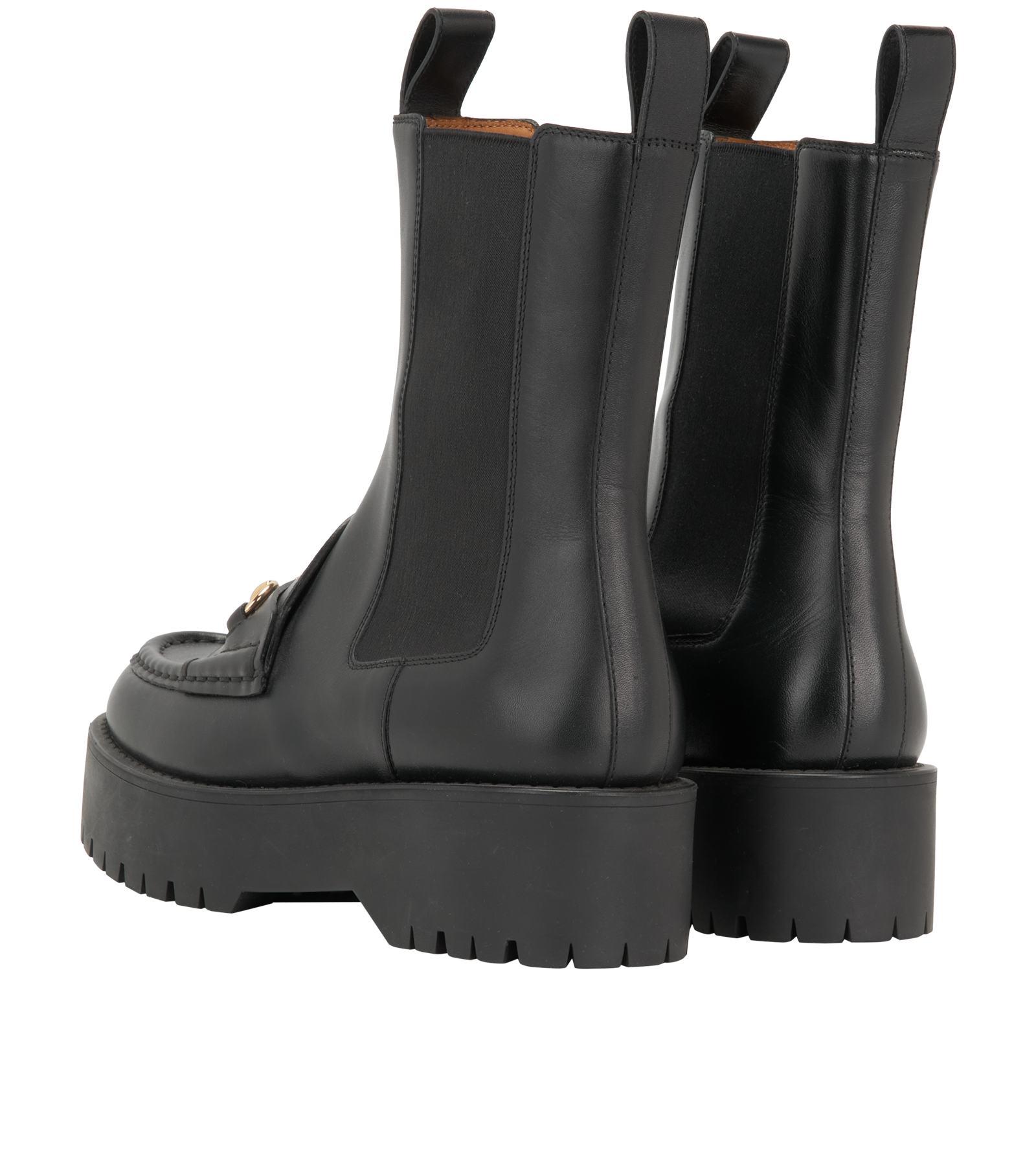 Gucci Horsebit Boots, &pound;450, Shoes, Black, Leather, Back view