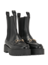 Gucci Horsebit Boots, &pound;450, Shoes, Black, Leather, Side view