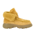 Burberry Creeper Shearling Trim Boots, £290, Shoes, Tan, Suede, Front view