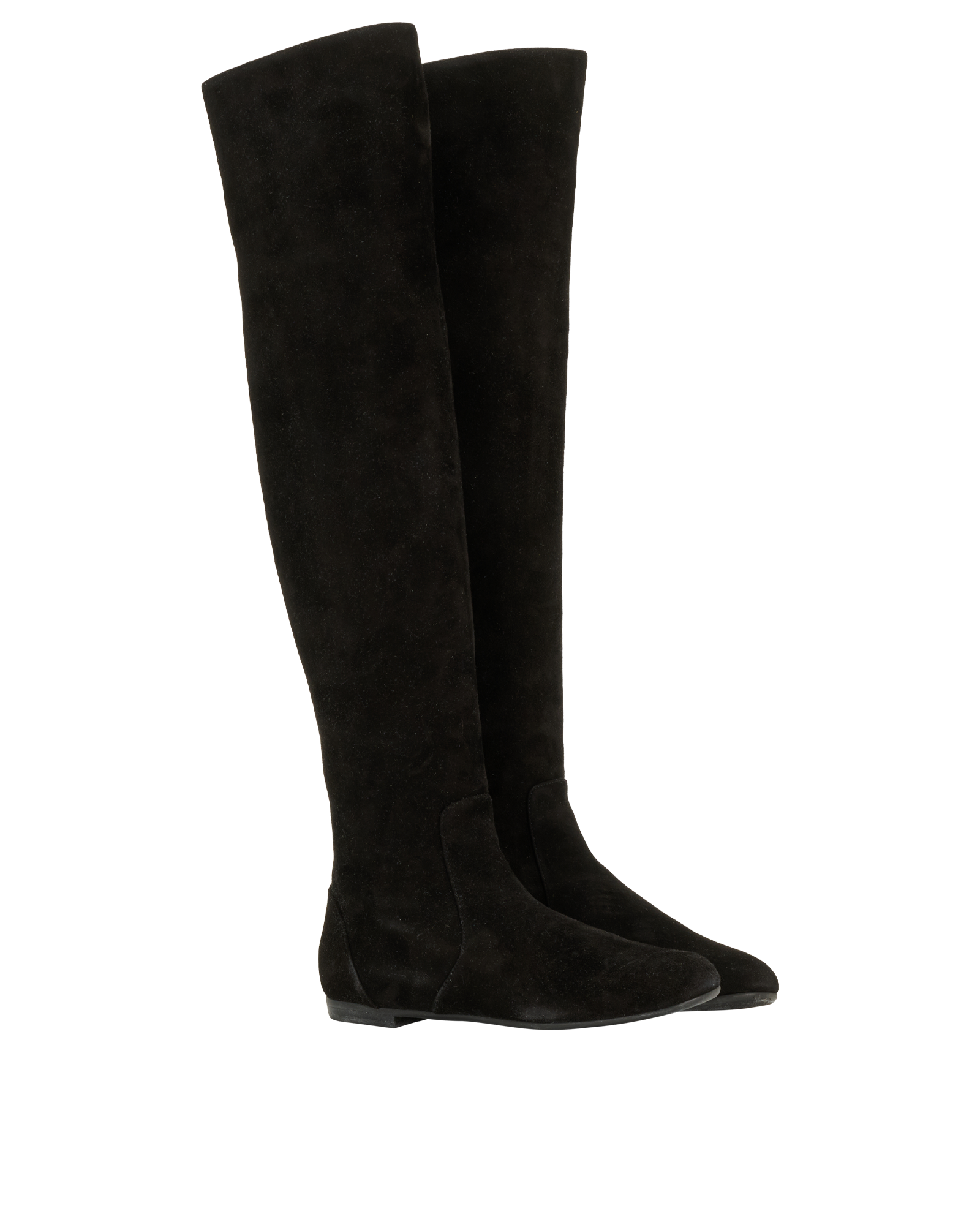 Giuseppe Zanotti Over The Knee Boots, &pound;220, Shoes, Black, Suede, Side view