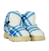 Burberry Check Pillow Boots, £210, Shoes, Blue, Polyester Mix, Side view