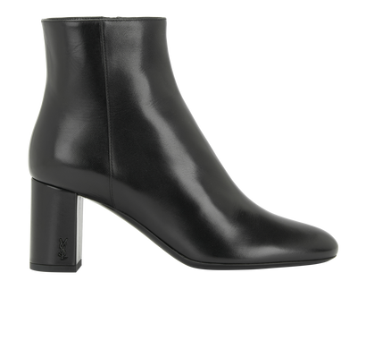 Saint Laurent Loulou 70 Boots, &pound;295, Shoes, Black, Leather, Front view