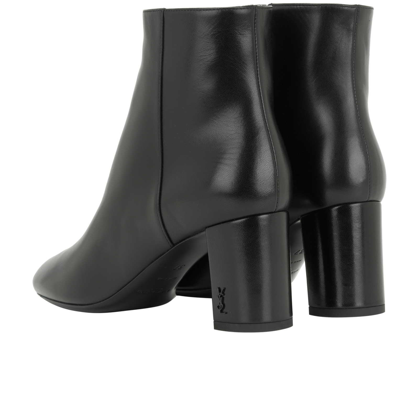 Saint Laurent Loulou 70 Boots, &pound;295, Shoes, Black, Leather, Back view
