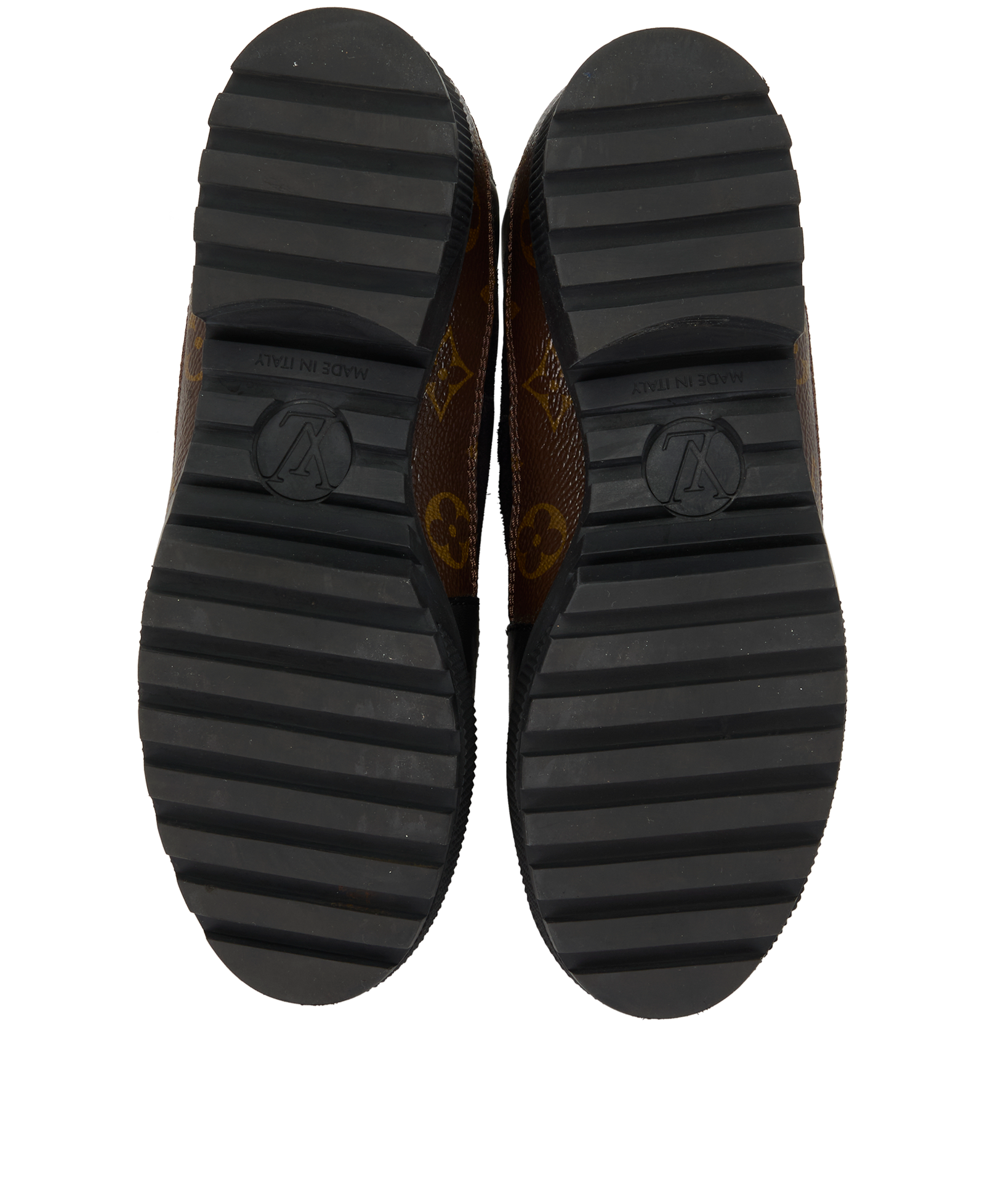 Louis Vuitton Laureate Desert Boots, &pound;595, Shoes, Brown, Canvas/Suede, Top view