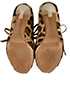 Alaia Leopard Calf Hair Lace Up Boots, top view