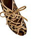 Alaia Leopard Calf Hair Lace Up Boots, other view