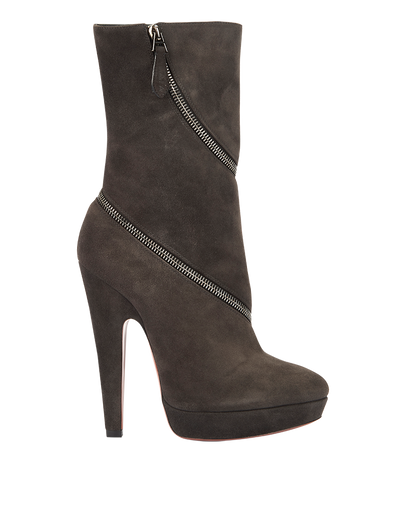 Alaia Zip Detail Ankle Boots, front view