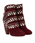 Alaia Stud Zipped Boots, side view