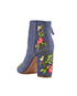 Aquazzura Embroidered Lotus Flower Boots, back view