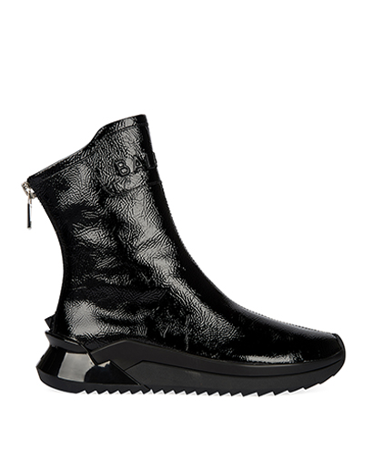 Balmain Logo Ankle Boots, front view