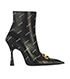 Balenciaga Logo Knife Boots, front view