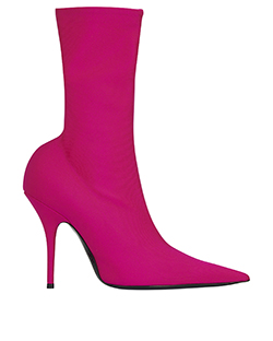 Balenciaga Knife Ankle Boots, Neoprene, Pink, 3, 5*, DB/B