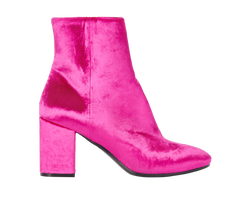 Balenciaga Velvet Ankle Boots, Leather, Pink, UK5, 3*