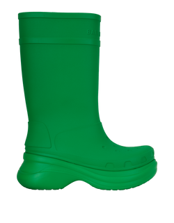 Balenciaga x Crocs Boot, Rubber, Green, Sz 9 3*