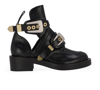 Balenciaga Ceinture Biker Boots, front view