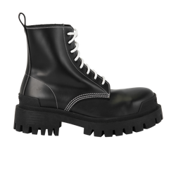 Balenciaga Combat boots, Leather, Black, UK5.5, DB, 3*