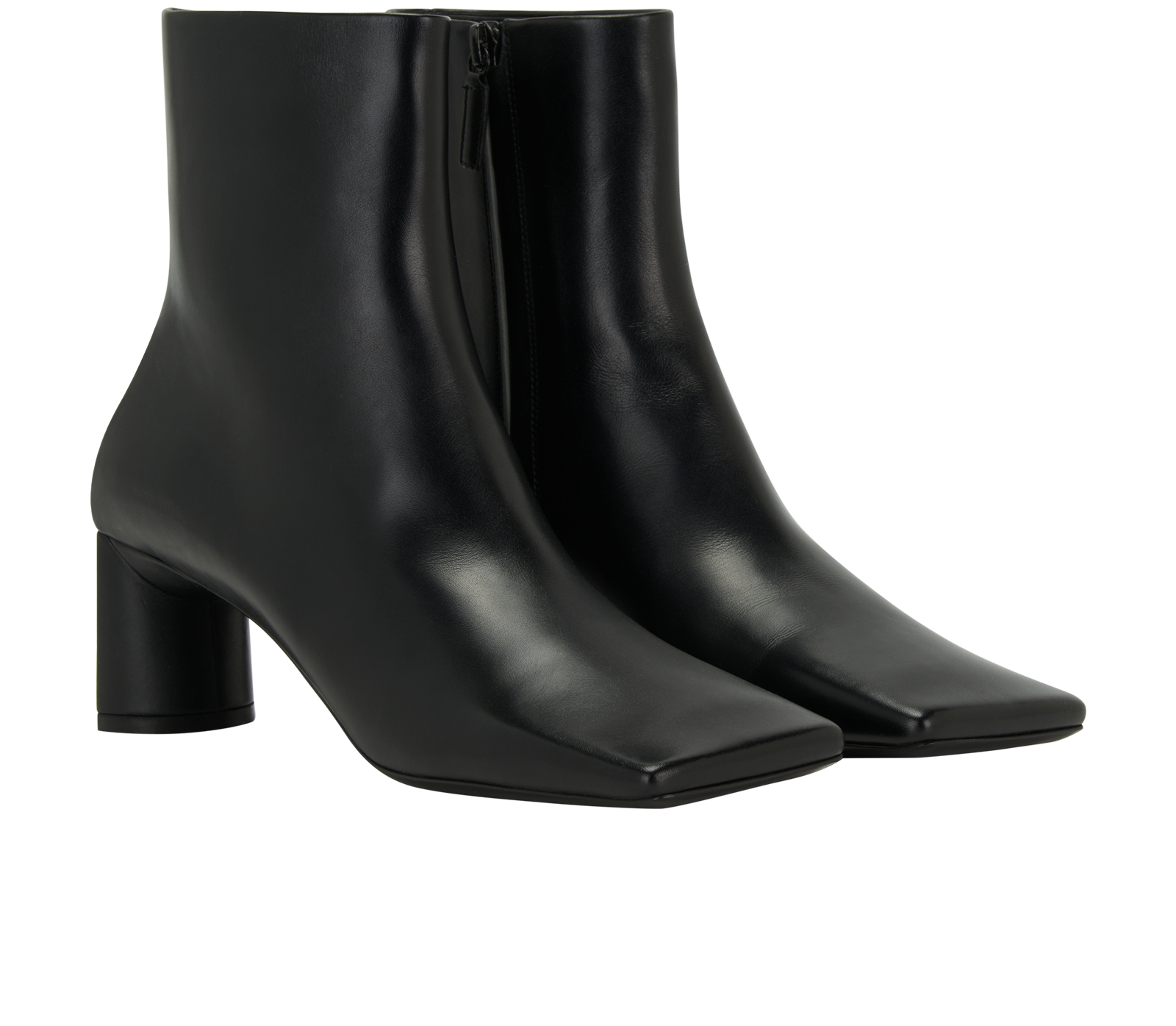 Balenciaga Kitten Heels Boots, &pound;290, Shoes, Black, Leather, Side view