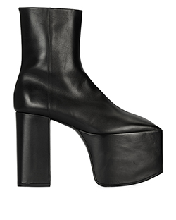 Balenciaga Platform Boots, Leather, Black, 5.5, DB, 3*