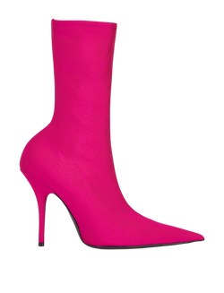 Balenciaga Satin Knife Boots, Pink, B/DB, 3, 4*