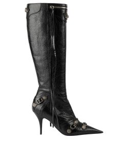 Balenciaga Cagole Boots, Leather, Black, UK7, B/DB, 2*