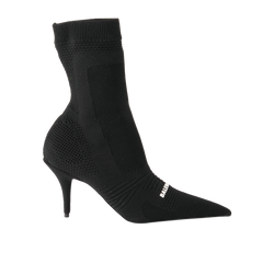 Balenciaga Knife 2.0 Knit Boots, Fabric, Black, UK5, B/DB, 3*