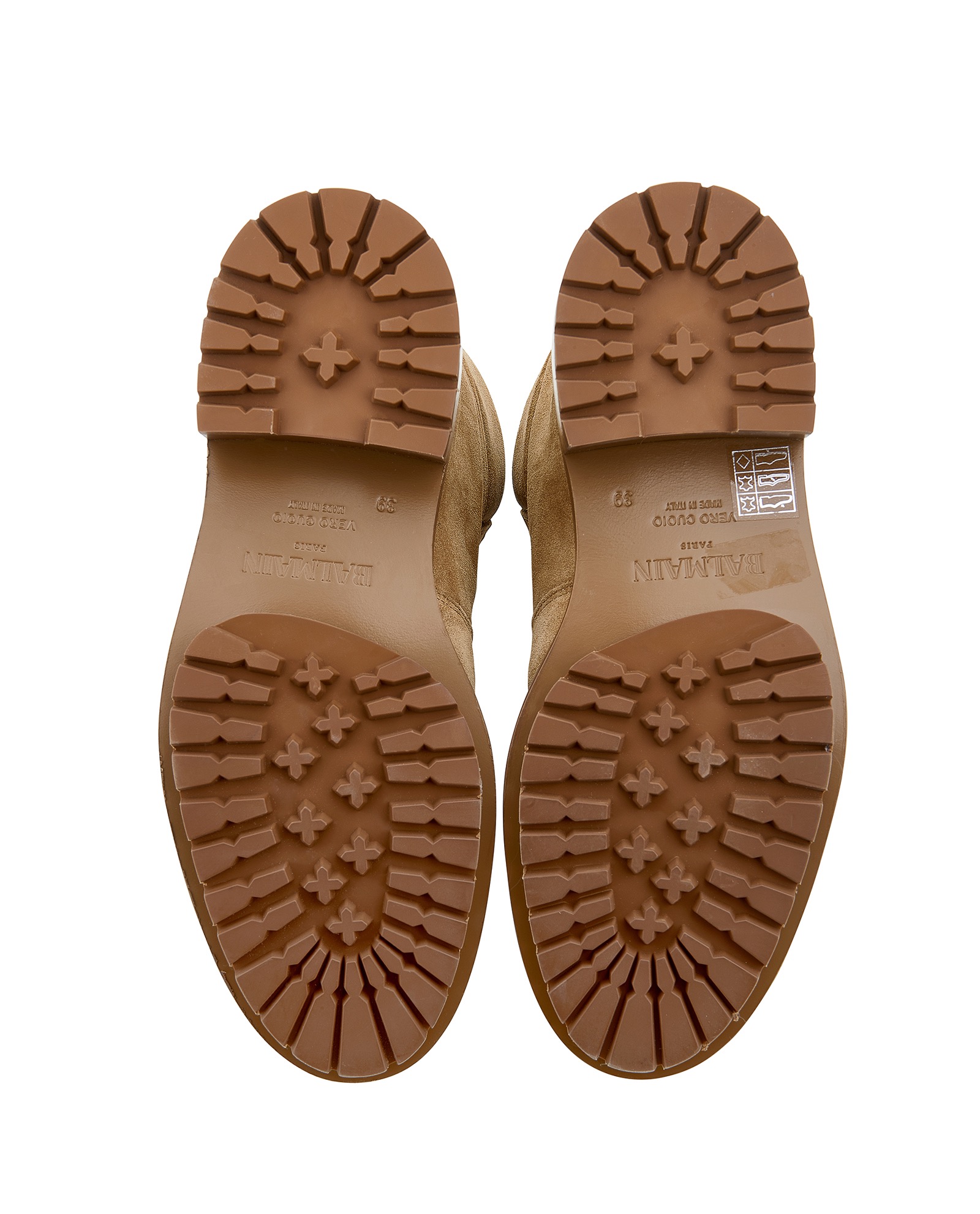 Balmain Ranger Army Boots, &pound;300, Shoes, Beige, Suede, Top view