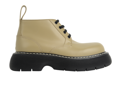 Bottega Veneta The Bounce Boots, £280, Shoes, Beige, Leather, Front view