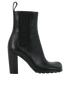 Bottega Veneta Storm Ankle Boots, &pound;175, Shoes, Black, Leather, Front view