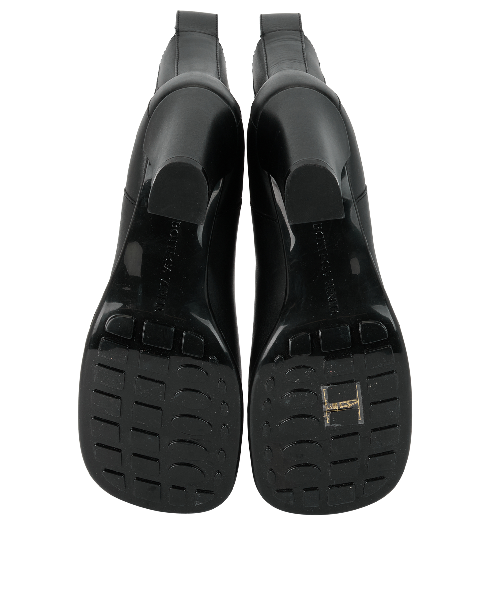 Bottega Veneta Storm Ankle Boots, &pound;175, Shoes, Black, Leather, Top view