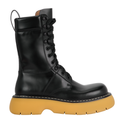 Bottega Veneta Combat Boots, Leather, Black, UK7, 3*