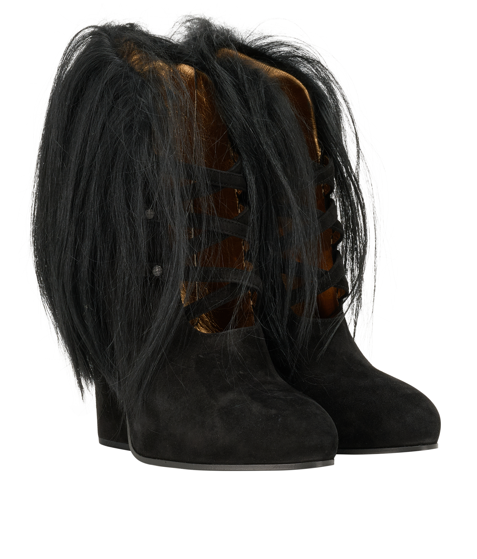 Bottega Veneta Ankle Boots, &pound;195, Shoes, Black, Suede, Side view