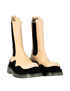 Bottega Veneta Tire Boots, £290, Shoes, Cream, Leather, Side view