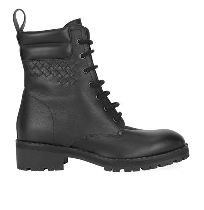 Bottega Veneta Eldfell Combat Boots, front view
