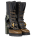 Burberry Lace Up Open Boots, side view