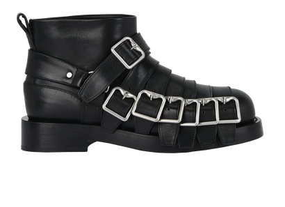Burberry Strap & Buckle Detail Boots, front view