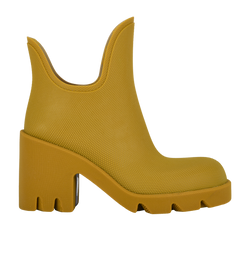 Burberry Marsh Rain Boots, Rubber, Mustard Yellow, UK2, B, 3*