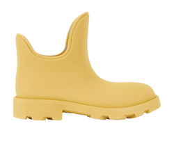 Burberry Marsh Low Rain Boots, Rubber, Tan, UK10, B/DB, 4*