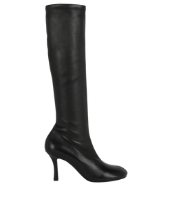 Burberry Knee Length Baby Boots, Leather, Black, UK7, B, 3*