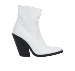 Burberry Ankle Boots, Leather, White, UK7, 3*