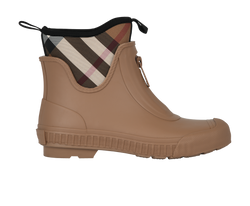 Burberry Flinton Rain Boots, Neoprene/Rubber, Brown, UK5, B, 3*