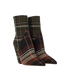 Burberry Plaid Pointed Boots, side view