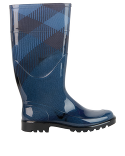 Burberry Wellington Rain Boots, PVC, Blue, UK7, 3*