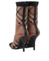 Burberry Nova Check Ankle Boots, back view